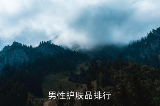 男性护肤品排行