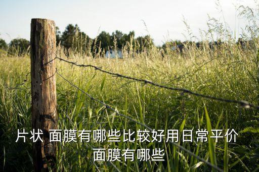 片状 面膜有哪些比较好用日常平价 面膜有哪些
