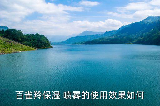 百雀羚保湿 喷雾的使用效果如何