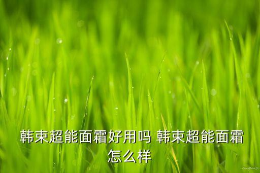 韩束的保湿怎么样,韩束玻尿酸高保湿洁面乳怎么样