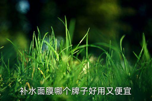 补水面膜哪个牌子好用又便宜