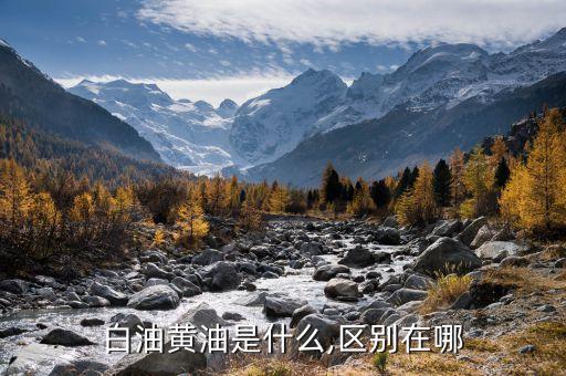 白油黄油是什么,区别在哪