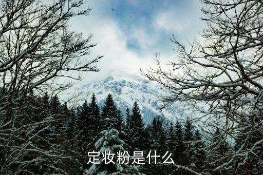 定妆粉是什么