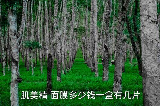  肌美精 面膜多少钱一盒有几片