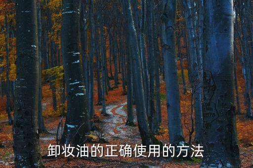 卸妆油的正确使用的方法