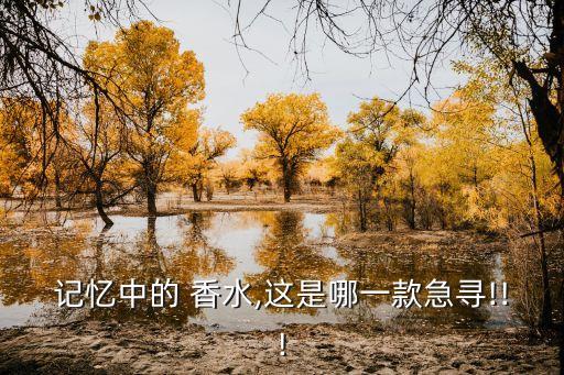 记忆中的 香水,这是哪一款急寻!!!