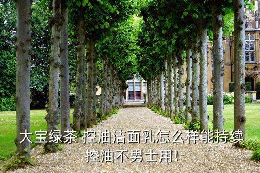 大宝洗面奶控油如何