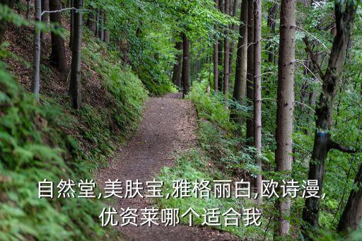 自然堂,美肤宝,雅格丽白,欧诗漫,优资莱哪个适合我