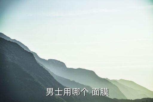  男士用哪个 面膜