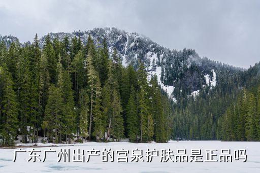 广东广州出产的宫泉护肤品是正品吗