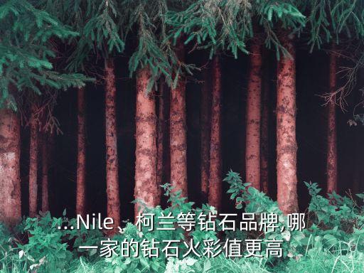 ...Nile、柯兰等钻石品牌,哪一家的钻石火彩值更高