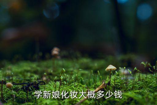 学新娘化妆大概多少钱