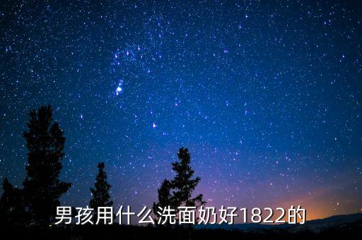 男孩用什么洗面奶好1822的