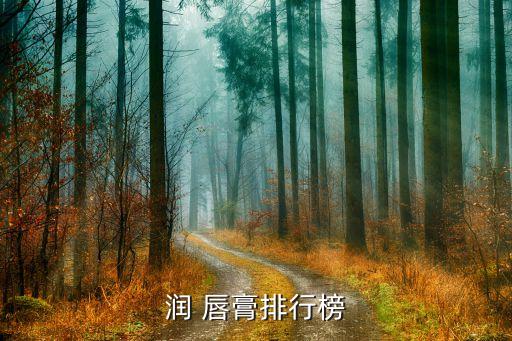 润 唇膏排行榜