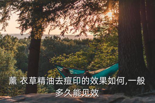 薰 衣草精油去痘印的效果如何,一般多久能见效