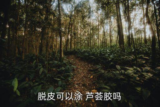 脱皮可以涂 芦荟胶吗