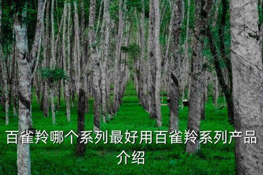 百雀羚哪个系列最好用百雀羚系列产品介绍