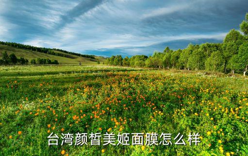 台湾颜皙美姬面膜怎么样