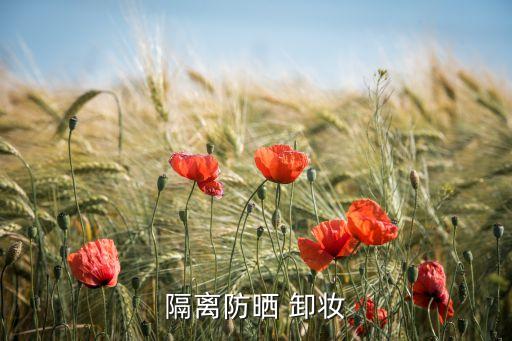 隔离防晒 卸妆
