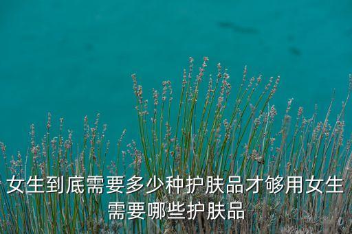 女生到底需要多少种护肤品才够用女生需要哪些护肤品