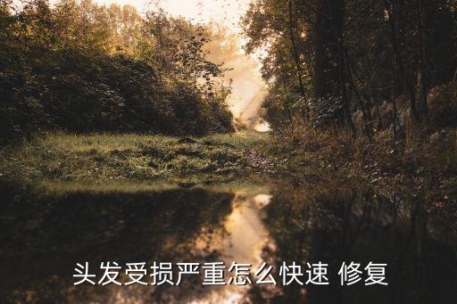  头发受损严重怎么快速 修复