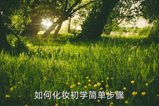 如何化妆初学简单步骤