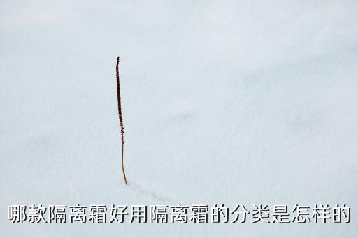 哪款隔离霜好用隔离霜的分类是怎样的