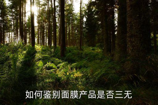 如何鉴别面膜产品是否三无