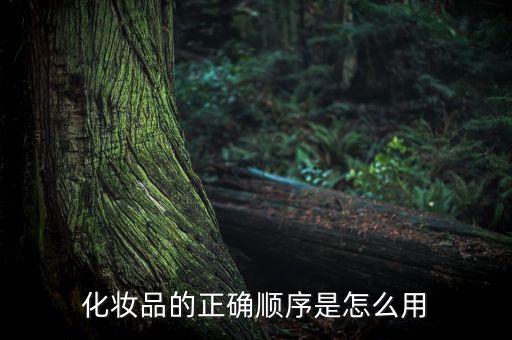 化妆品的正确顺序是怎么用