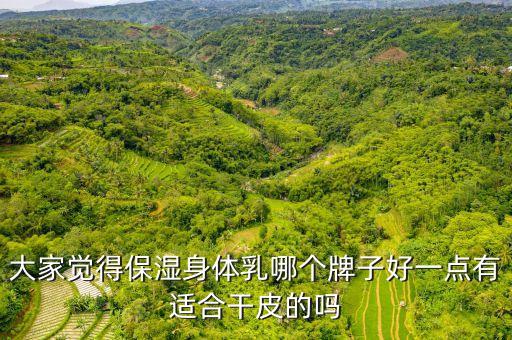 大家觉得保湿身体乳哪个牌子好一点有适合干皮的吗