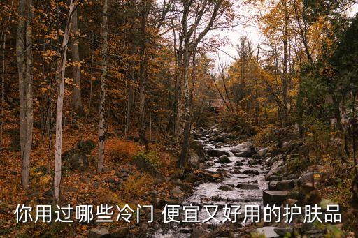 你用过哪些冷门 便宜又好用的护肤品