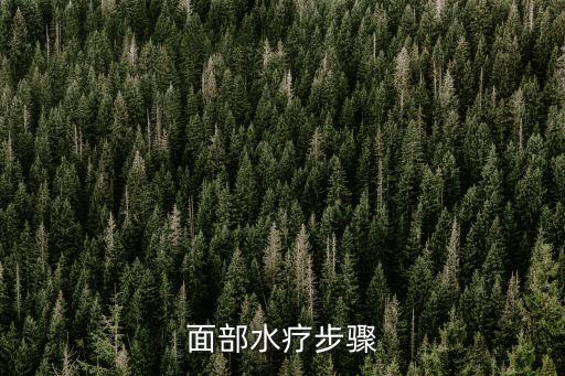 面部水疗步骤