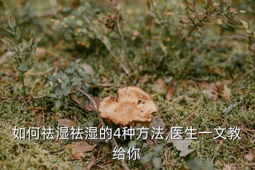 如何祛湿祛湿的4种方法,医生一文教给你