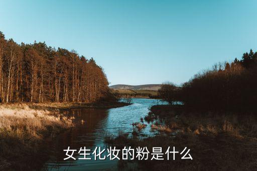 女生化妆的粉是什么