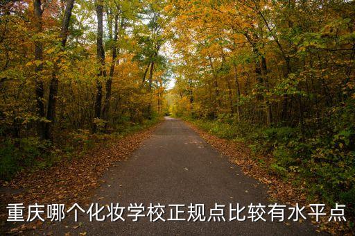 重庆哪个化妆学校正规点比较有水平点