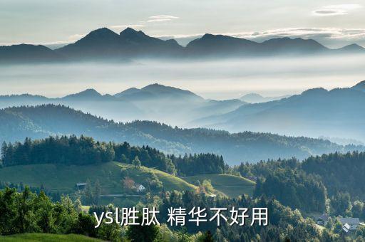 ysl胜肽 精华不好用