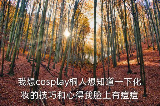 我想cosplay桐人想知道一下化妆的技巧和心得我脸上有痘痘