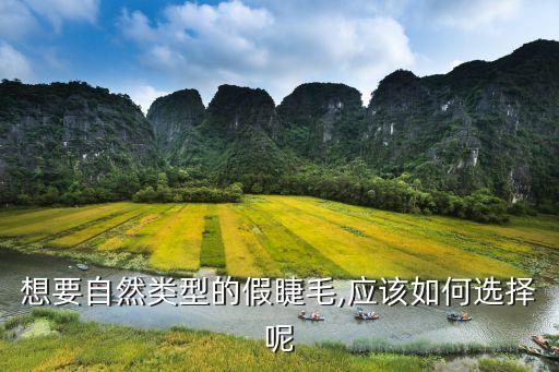 想要自然类型的假睫毛,应该如何选择呢