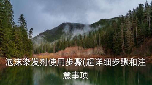 泡沫染发剂使用步骤(超详细步骤和注意事项
