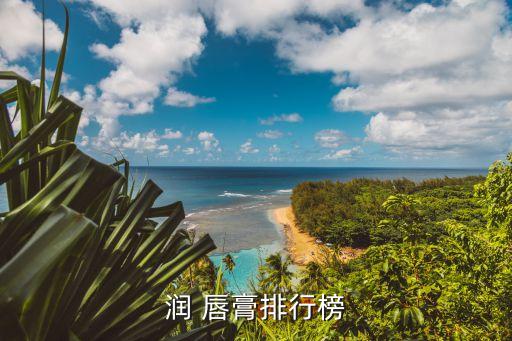 润 唇膏排行榜