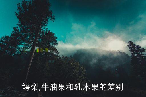 木油果什么样,乳木果和牛油果一样吗?