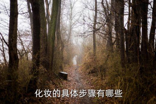  化妆的具体步骤有哪些