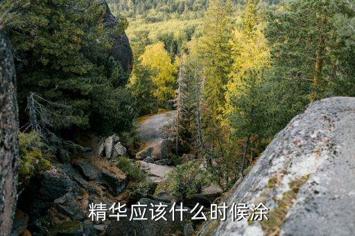  精华应该什么时候涂