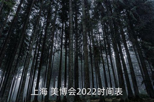 上海 美博会2022时间表