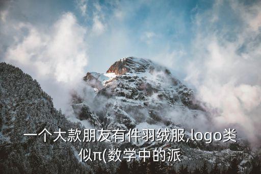 一个大款朋友有件羽绒服,logo类似π(数学中的派