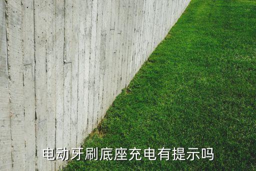 电动牙刷底座充电有提示吗