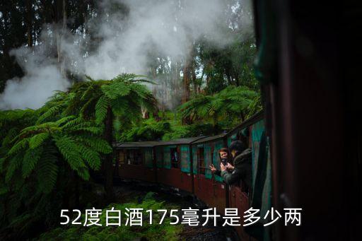 52度白酒175毫升是多少两