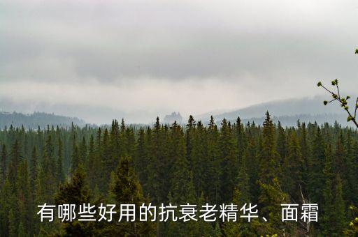 有哪些好用的抗衰老精华、面霜