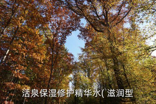 活泉保湿修护精华水( 滋润型