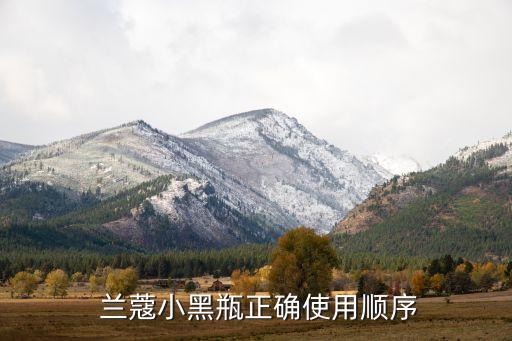  兰蔻小黑瓶正确使用顺序